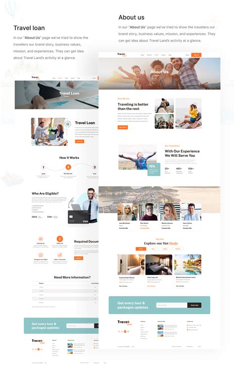 Travel Agency case study on Behance