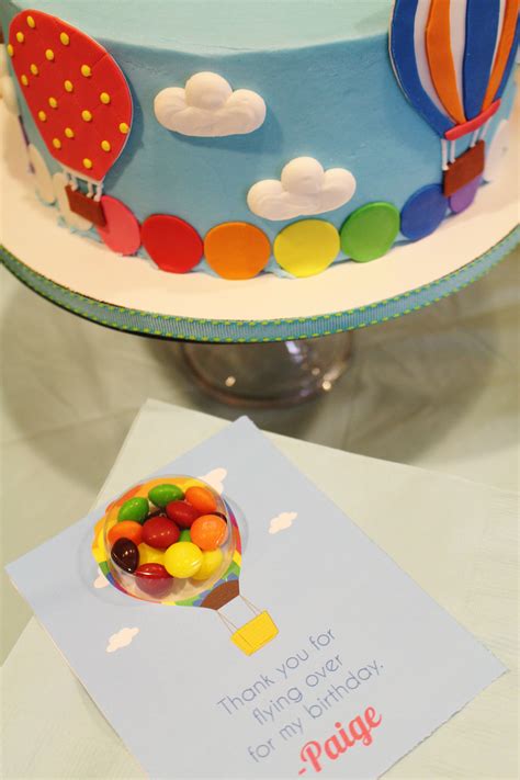 Hot Air Balloon Birthday Party Favors