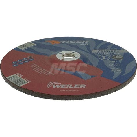 Weiler Depressed Center Wheel Type Dia Thick Hole