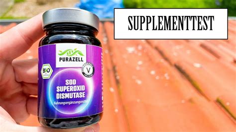 Purazell SOD Superoxid Dismutase SUPPLEMENTTEST YouTube