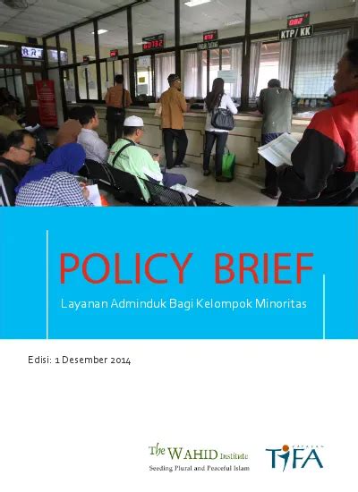 POLICY BRIEF Layanan Adminduk Bagi Kelompok Minoritas