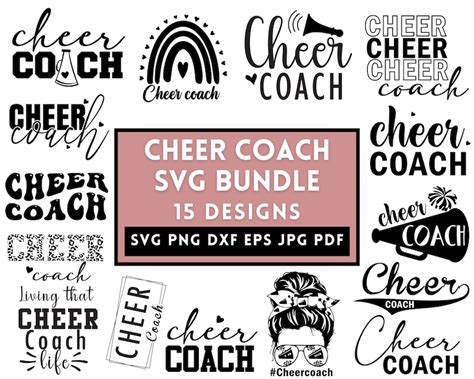 Cheer Coach Svg Cheerleader Svg Cheer Mom Svg Cheer Svg Etsy