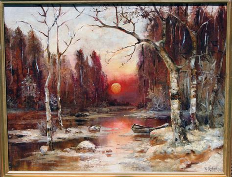 Russian Painting Oil On Canvas By Klever