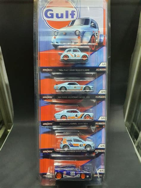 Hot Wheels Premium Real Rider Gulf Racing Set Of J Toys Off
