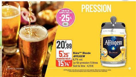 Promo Bi Re Blonde Affligem Chez G Icatalogue Fr