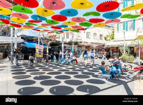 Shuk Hacarmel Market Umbrella Hi Res Stock Photography And Images Alamy