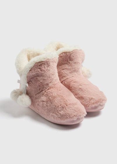 Pink Fur Slipper Boots Reviews Matalan
