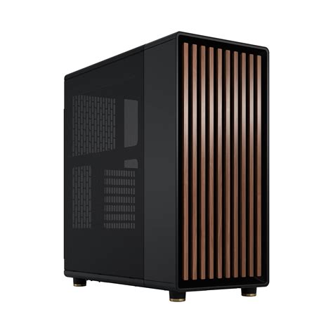 Fractal Design North Charcoal Black - Wood Walnut Front - Mesh Side ...