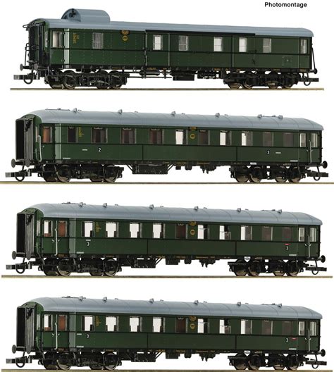 Roco 6200056 4 Teiliger Set 1 Zwickauer Traditionszug DR