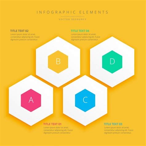 Gráficos Hexagonales Infográficos Vector Gratis