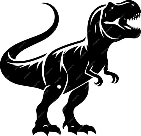 Premium Vector | Free Vector t rex dinosaur reptilian animal silhouette