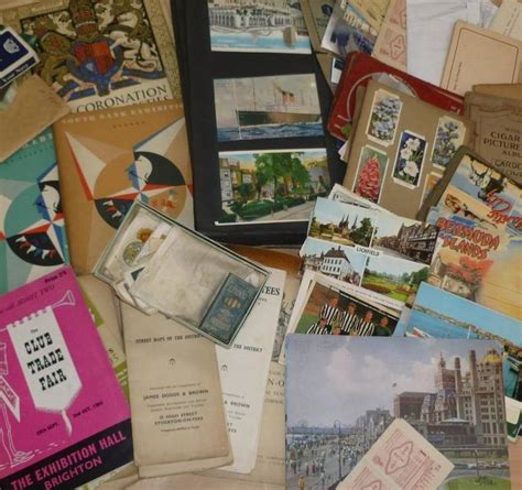 Lot 239 An Album Of Postcards And Mixed Ephemera