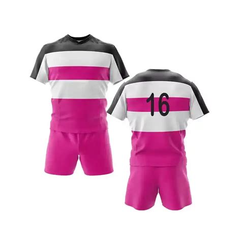 100 Polyester Rugby Uniform Set Good Quality Rugby Jersey And Shorts