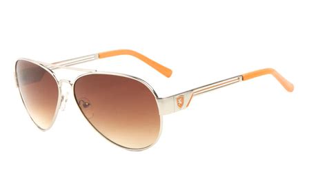 Khan Aviator Sunglasses With 3 Bar Temples Mass Vision