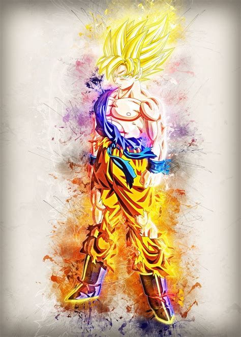 Goku Super Saiyan Poster By Tr N V N D Ng Displate Dragon Ball