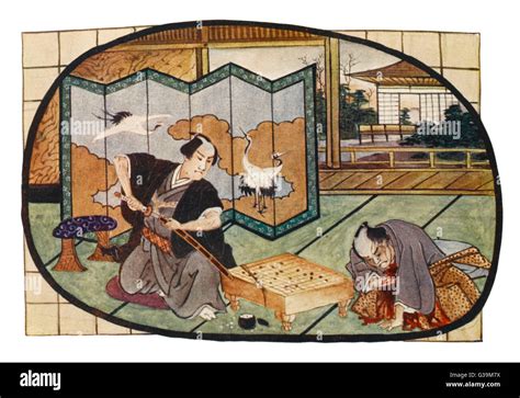 Japanese Game of 'Go' Stock Photo - Alamy