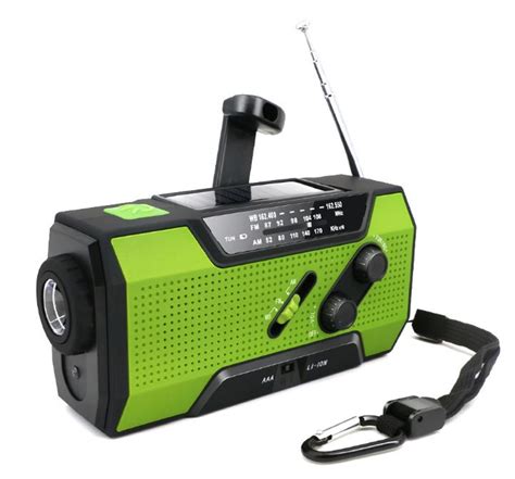 Многофункциональный радиоприемник AM/FM, с фонариком, Crank Radio, с ...