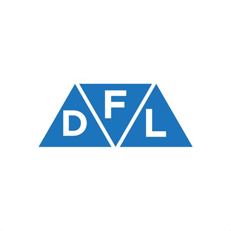 Fdl Triangle Shape Logo Design On White Background Fdl Creative