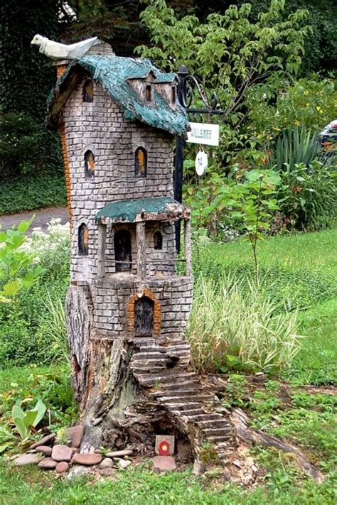 Tree Stump Carving Fairy House From The Garden To The Table Recipes