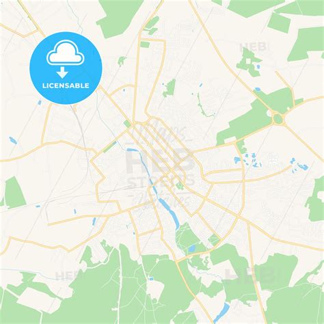 yegoryevsk russia vector map classic colors hebstreits