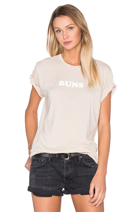 The Laundry Room Buns Rolling Tee In Nude REVOLVE