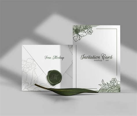 Free (PSD) Elegant Invitation Mockup – FreeMockup.net