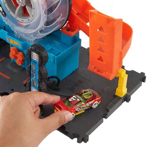 Conjunto E Pista Hot Wheels City Super Loja De Pneus Mattel
