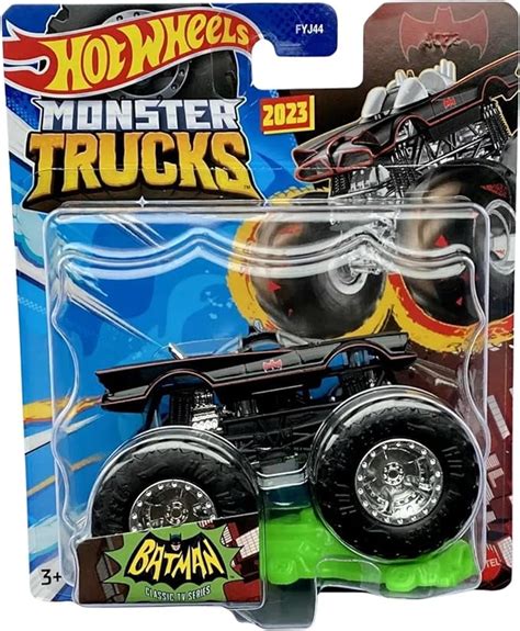 Hot Wheels Monster Trucks New For Scale Batman The Classic Tv Series Black Walmart