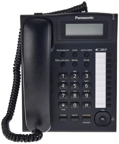 Panasonic Single Line KX TS880MX Corded Phone Black For Office Home