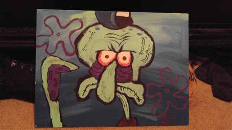 Squidward Painting 8x10 - Etsy