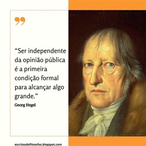 Frases de Filósofos Hegel Citações sábias Filosofia frases