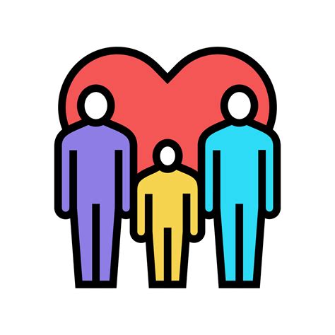 Men Gay Same Sex Couple Adoption Color Icon Vector Illustration 10361963 Vector Art At Vecteezy