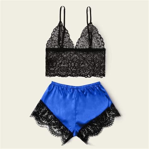 Buy New Year Lingerie For Women Satin Lace Silk Set Women Up Pajamas Nightwear Sexy Lingerie