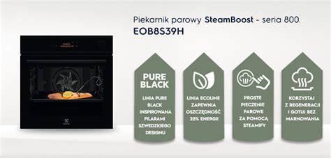 Electrolux Eob S H Steamboost Elektryczny Parowy Czarny A