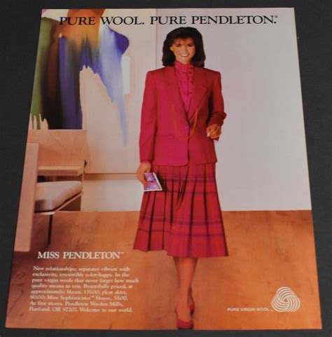 Print Ad Sexy Fashion Heels Long Legs Lady Brunette Feminine Pendleton Wool EBay