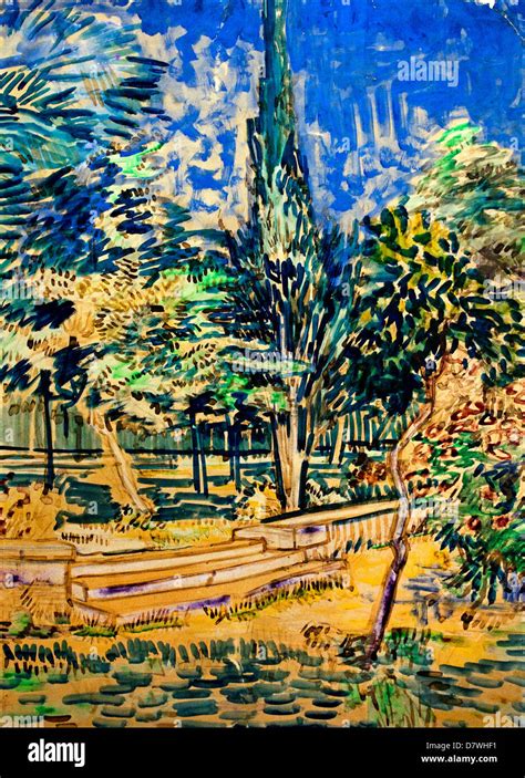 Stairs In The Garden Of The Asylum 1889 Vincent Van Gogh 1853 1890