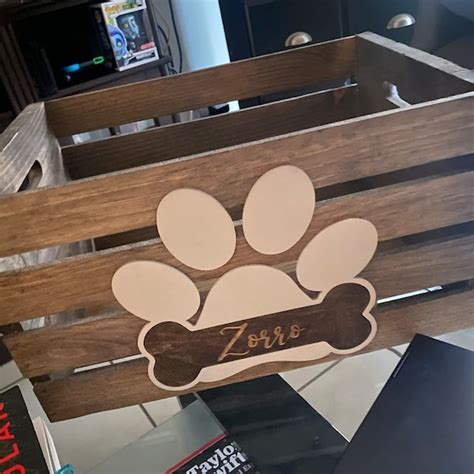 Large Personalized Dog Toy Basket T For Dog Lover Personalized Dog