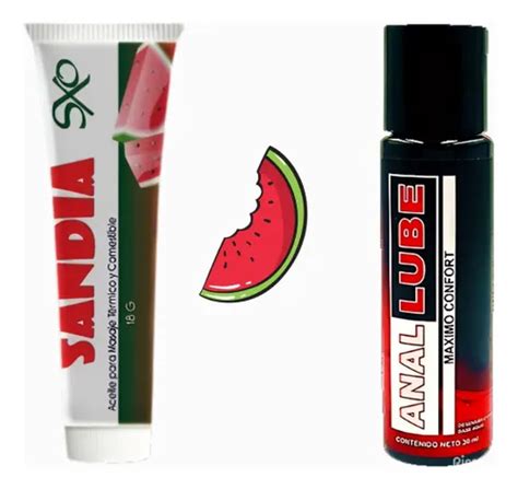 Lubricante Termico Masaje Sxo Sandía Anestesico Anal Lube Sandía Meses sin interés