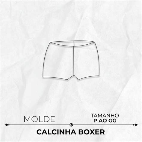 Molde Lingerie Calcinha Boxer By Marlene Mukai Elo7