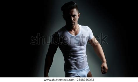 Sexy Male Model Perfect Muscular Naked Stock Photo Shutterstock