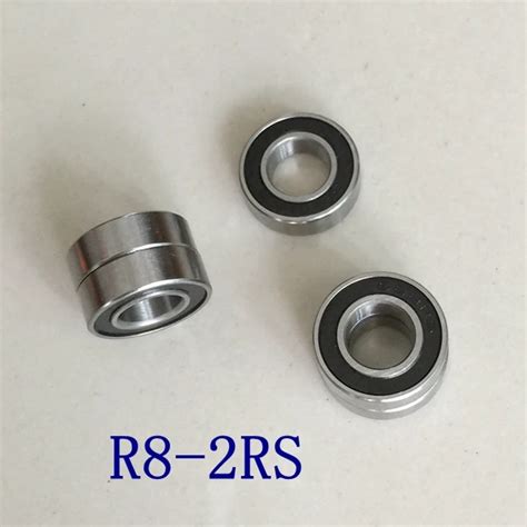 100pcs R8 2RS R8RS 1/2" x 1 1/8" x 5/16" inch Sealed Deep Groove Radial ...