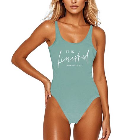 CAIVO Women Fashion Letter Printed Swimwear Sexy Bikini Bath Sleeveless Backless Swimsuit Cute