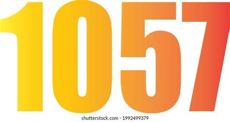 1057 Number Text Gradient Stock Illustration 1992499379 | Shutterstock