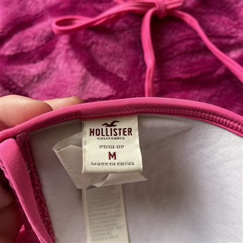 Y K Hollister Padded Halter Bikini Top Depop