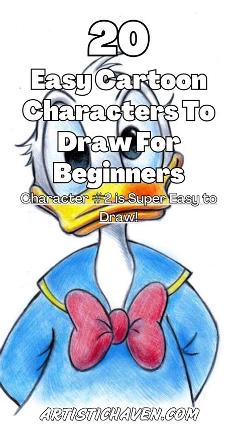 20 Easy Cartoon Characters To Draw For Beginners in 2025 | Drawing ...