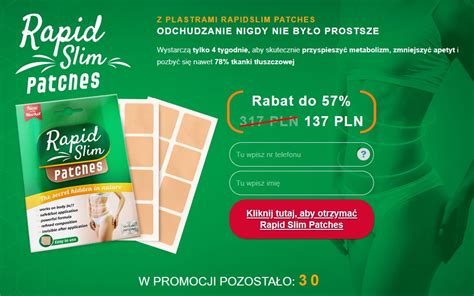 Rapid Slim Patches Pl Plastry Aby Schudn Cena Recenzje Kupi