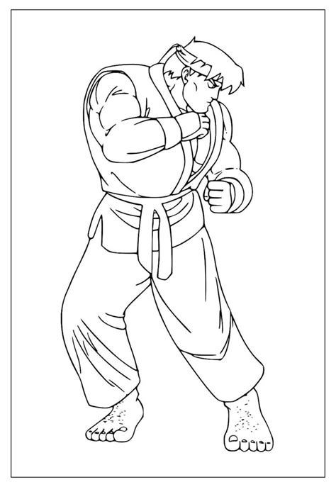 Street Fighter O Desenho - Desenhos de Street Fighter para Colorir e Pintar