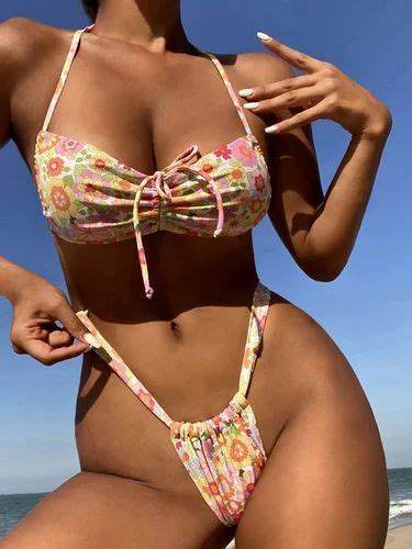 Women S Swimwear Sexy Resort Floral Bikini At Surat Id