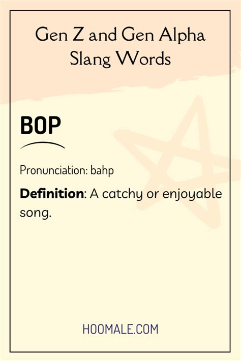 What does Bop mean? Slang Dictionary - Gen Alpha World