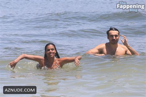 Tina Kunakey Sexy Shows Off Her Sensual Figure Wearing A Hot Bikini At The Beach In Rio De